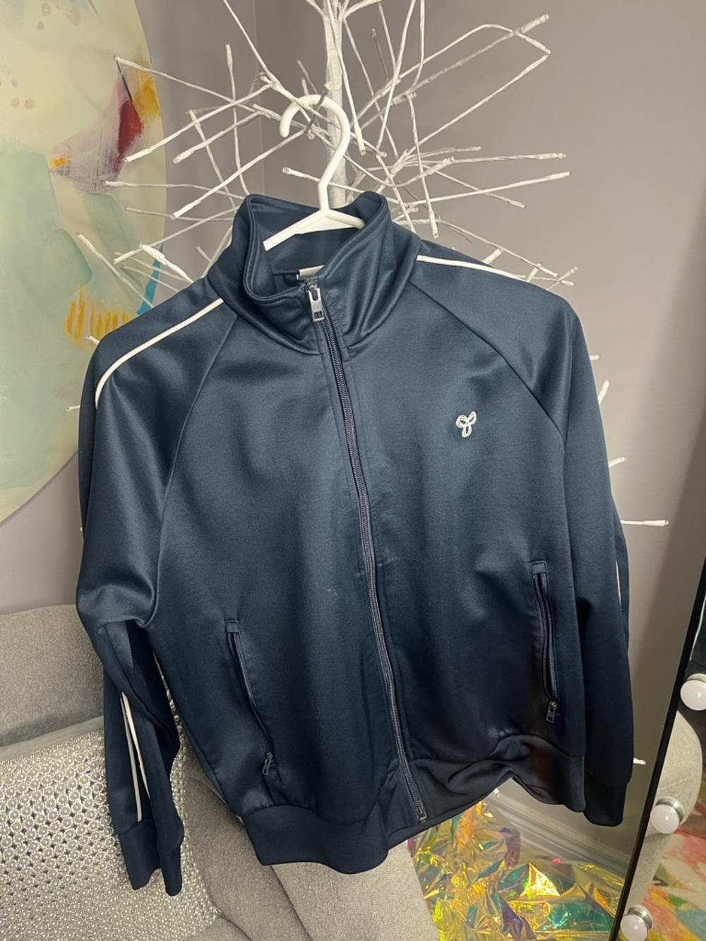Vintage Aritzia & TNA Track Jacket with White Piping